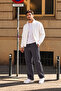 3 Threaded Side Piping Adjustable Bagg Men's Anthracite Sweatpants with Stopper Cuffs - 8