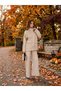 Women's Soft Textured Suede Jacket and Pants Set - 6