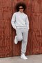 Men's Half Turtleneck Loose Cut Long Sleeve A.Gray Sweater - 6