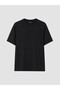 Two Mt Shop Quality Lcw Limitless Black Combed Cotton Plain Standard & Regular Short Sleeve Women's T-Shirt - 3
