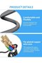 كابل شحن USB C 2 في 1 بطول 1 متر، سلك شحن سريع USB Type C و Micro USB، مزود بتقنية مزامنة البيانات بقوة 2.4 أمبير - 2