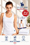 Women'S, Licensed, Uspa, 47% Modal, 47% Cotton, 6% Elastane, Wide Strap Tank Top, Comfort, Plain, Set of 2