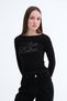 Long Sleeve T-Shirt with Stones on the Front P9084 - 4