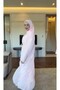 Women's Skirt Suit with Volan and Chiffon Detail - Pink - 2