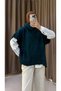 Nora Soft Turtleneck Sleeveless Knitwear Sweater - Petrol Green - 3