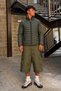 Men's Sport Khaki Puffer Jacket