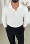Embroidered Polo Collar Regular Fit Knitwear Sweater White - 2