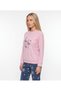 Women's Thermal Pajama Set Pink with Snow Pattern - 2