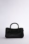 Textured charm detailed hand and shoulder bag black - 2