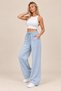 Women's Relaxed Fit Wide Leg Jean Pants (Made from Thin 6-0Ns Denim Fabric)