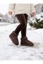 Daily School Nursery Girls Boys Baby Kids Suede Look Full Wool Inside Warm Winter Mini Boots - 5