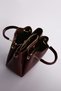 Gold detailed hand and shoulder bag dark burgundy - 4