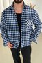 Exclusive Member Embroidered Box Fit Lumberjack Shirt Blue