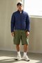 Men's Casual Stand Collar Navy Blue Puffer Jacket - 3