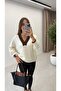 V neck knit sweater - 4