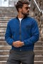 Men's Seasonal Sports Zippered Navy Blue Jacket - 2