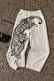Gray Melange Leopard Wide Leg Unisex Harajuku Y2K Sweatpants