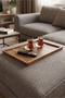 Large Wooden Ottoman Tray, Breakfast and Serving Tray - 4