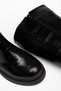 Women's Black Crocodile Skin Zipper Detailed Casual Boots - 3