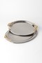 Luxury Set of 2 Stainless Steel Oval Trays – Patterned Serving and Presentation Tray, Non-Tarnishing, Non-Fading - 4