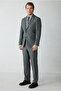 4 Drop Relaxed Fit Comfortable Cut Woolen Plain Mono Collar Suit - 2