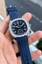 Original Men's Watch - 3 Atm Water Resistance - Navy Blue Silicone Band - Multifunction Mechanism - 2 Year Warranty - Gift Wristwatch with Stylish Box Hme2088C2 - 3