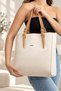 New Season Long Strap Women's Hand and Shoulder Bag Cream - 4