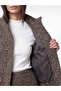 Two Mt Shop Quality Lcw Studio Brown Suede Look Plain Oversize Women's Jacket - 4