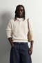 Men's Oversize Polo Collar Buttoned Wool Knit Sweater