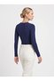 Women's Long Sleeve Crew Neck Slim Fit Stretchy Bodysuit - 4