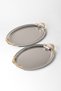 Luxury Set of 2 Stainless Steel Oval Trays – Patterned Serving and Presentation Tray, Non-Tarnishing, Non-Fading - 5