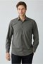 Long Sleeve Regular Fit Pocketed Plain Lycra Sports Shirt - 2
