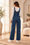 Plna6152 – Denim Overalls with Front Pockets – Blue - 5