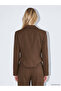 Two Mt Shop Quality Lcw Vision Khaki Plain Standard & Regular Women's Blazer Jacket - 4