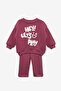 Dried Rose Floral Baby Tracksuit Set - Aracely - 3