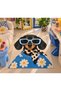 Auraplus Retro Pop Pattern with Dog Figure Woven Base Decorative Carpet Auraplus98 - 3