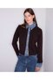 Çift parça görünüm denim mix triko