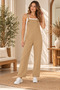Plna6153 – Denim Overalls with Front Pockets – Stone - 4