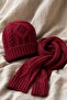 Braided Beanie and Scarf Double Set - 4