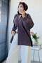 Premium Double-Sided Zippered High Collar Cardigan - Lilac - 5