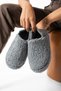 Pack of 3 Unisex Towel Fabric Home Shoes with Elastic Back, Home Boots, Slippers - 4