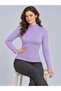 High Collar Hair Knit Detailed Long Sleeve Women's Knitwear Sweater - 5