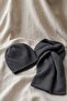 Thin Knitwear Beanie Scarf Set - 2