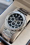 Original Men's Watch - 3 Atm Water Resistance - Silver Color Steel Band - Multifunction Movement - 2 Year Warranty - Gift Watch with Stylish Box Hme2089C1 - 3