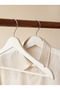 Wooden Look Premium Quality 48-Piece Plastic Clothes Hangers - White - 3