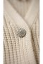 V-Neck Thessaloniki Knit Cardigan with Crystal Stone Buttons - 7