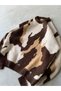 Camouflage Patterned Crew Neck Knitwear Sweater a Brown - 7