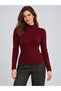 High Collar Hair Knit Detailed Long Sleeve Women's Knitwear Sweater - 3
