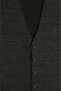 Men's Knitwear Black Vest Fine Textured Buttoned V-Neck Steel Knit Classic Pattern - 5443Ls - 4