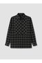 Alita City Farkıyla Soulife Black Plaid Women's Shirt - 3